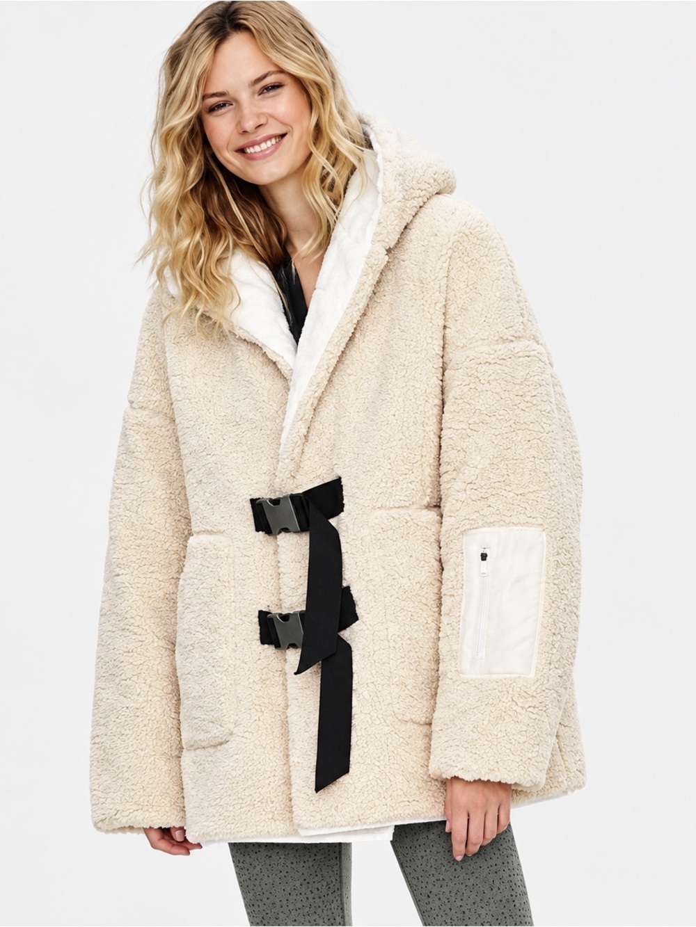 Free People Movement Alpine Reversible Sherpa Jacket